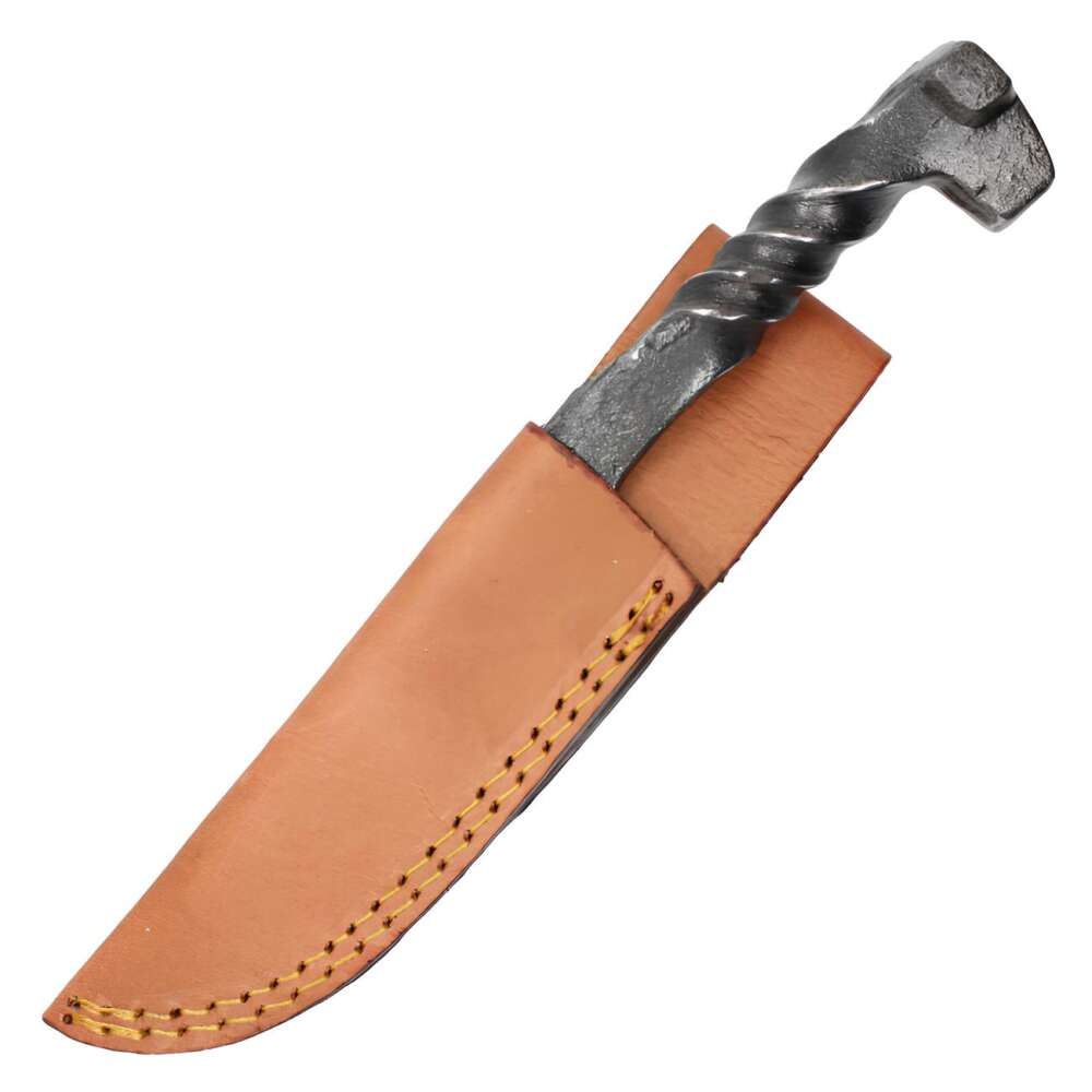 12" Hand Forged Railroad Spike Knife - Image 3