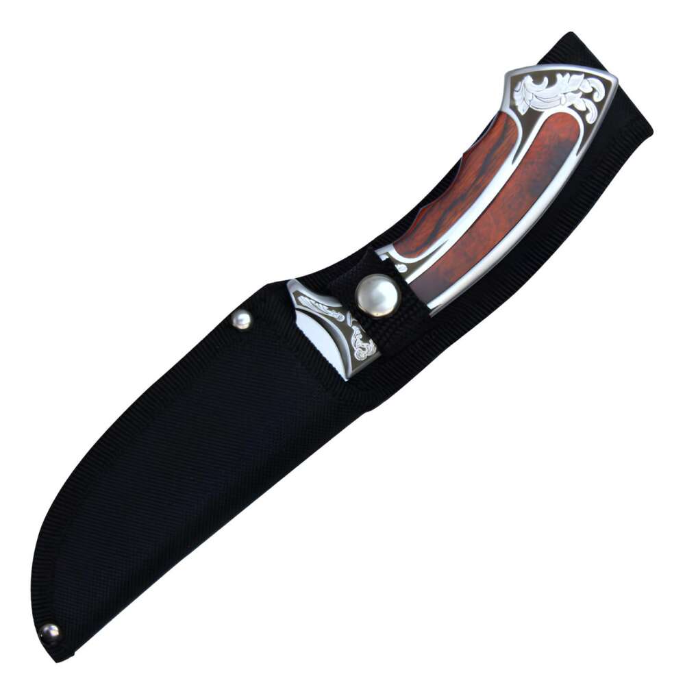 10" Fixed Blade Hunting Knife Red - Image 3